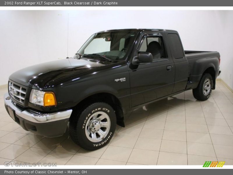 Black Clearcoat / Dark Graphite 2002 Ford Ranger XLT SuperCab