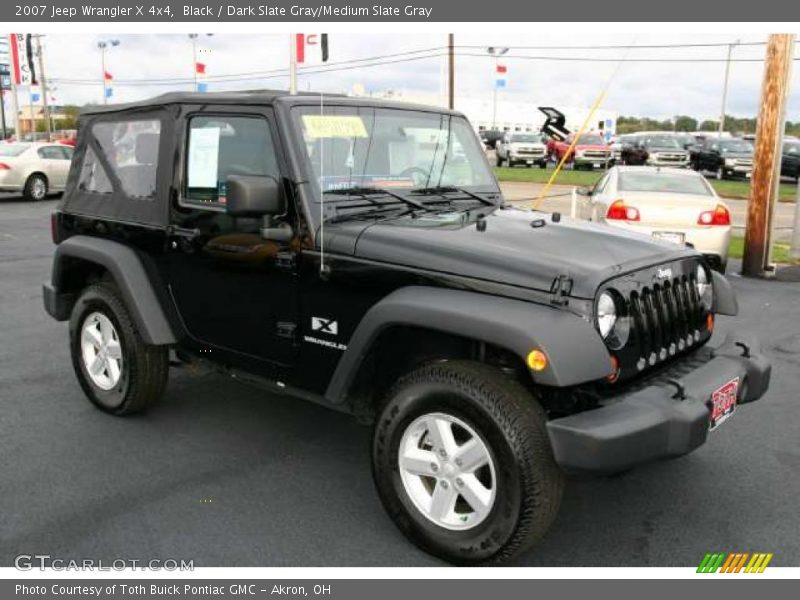 Black / Dark Slate Gray/Medium Slate Gray 2007 Jeep Wrangler X 4x4