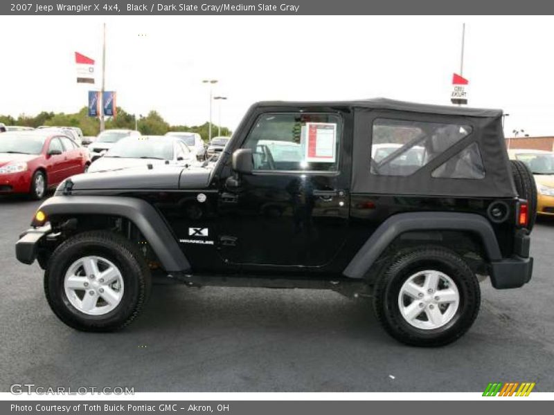 Black / Dark Slate Gray/Medium Slate Gray 2007 Jeep Wrangler X 4x4