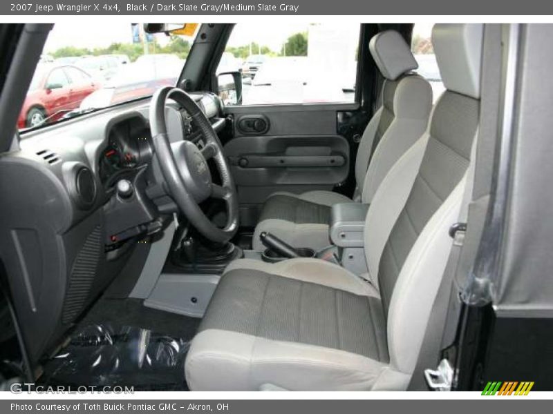 Black / Dark Slate Gray/Medium Slate Gray 2007 Jeep Wrangler X 4x4