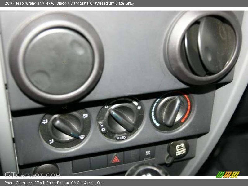 Black / Dark Slate Gray/Medium Slate Gray 2007 Jeep Wrangler X 4x4