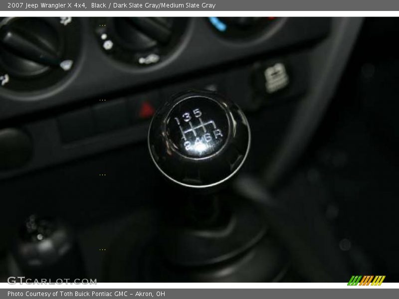 Black / Dark Slate Gray/Medium Slate Gray 2007 Jeep Wrangler X 4x4