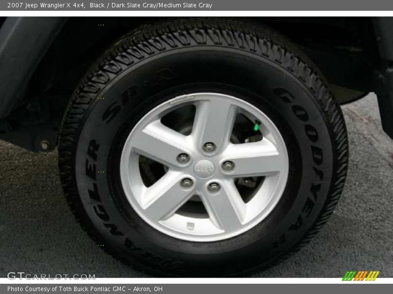 Black / Dark Slate Gray/Medium Slate Gray 2007 Jeep Wrangler X 4x4