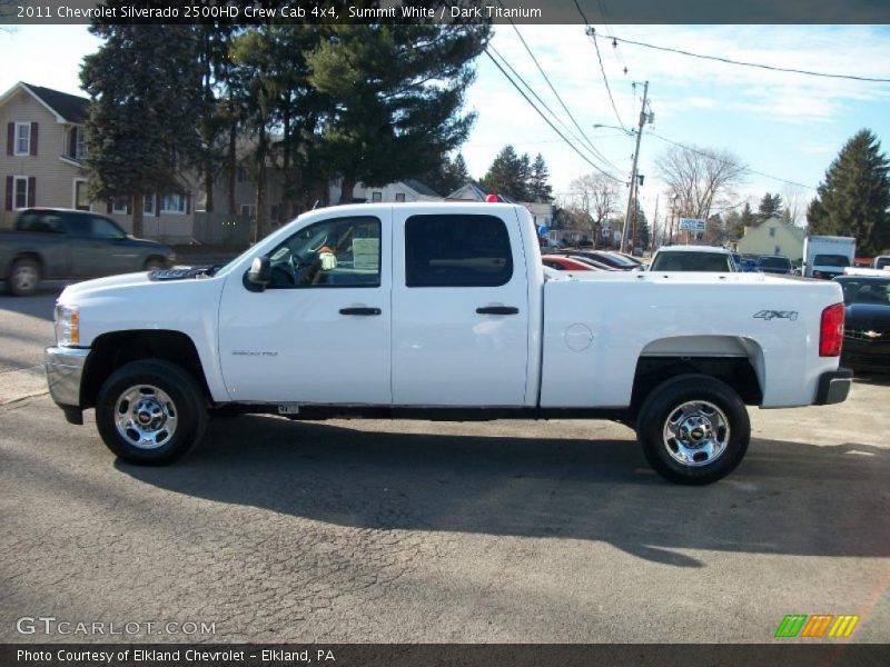 Summit White / Dark Titanium 2011 Chevrolet Silverado 2500HD Crew Cab 4x4