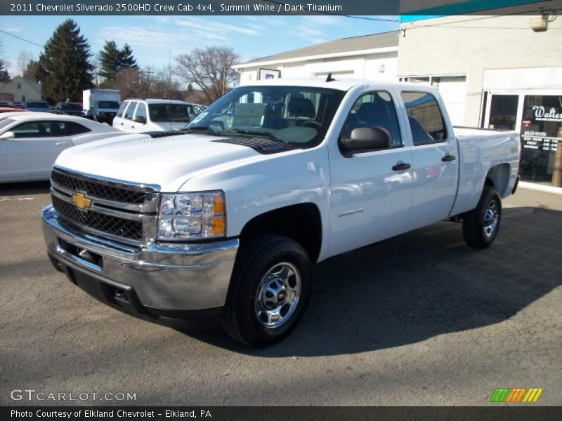 Summit White / Dark Titanium 2011 Chevrolet Silverado 2500HD Crew Cab 4x4