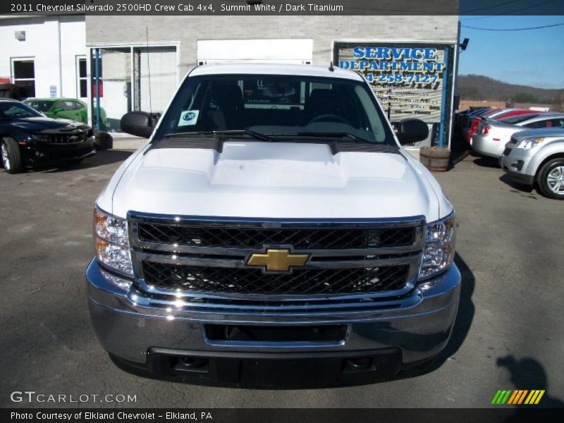 Summit White / Dark Titanium 2011 Chevrolet Silverado 2500HD Crew Cab 4x4