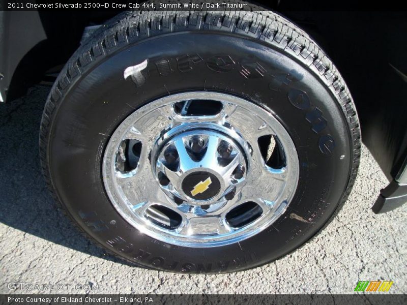Summit White / Dark Titanium 2011 Chevrolet Silverado 2500HD Crew Cab 4x4