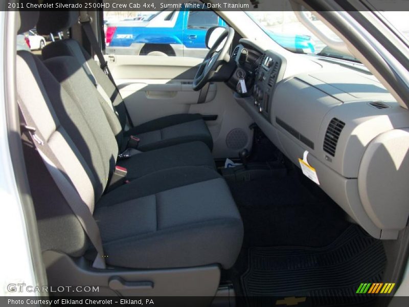 Summit White / Dark Titanium 2011 Chevrolet Silverado 2500HD Crew Cab 4x4