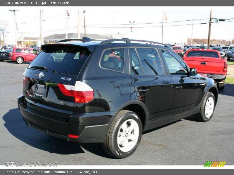 Jet Black / Black 2007 BMW X3 3.0si