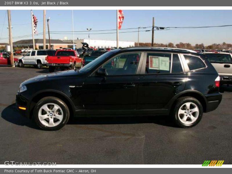 Jet Black / Black 2007 BMW X3 3.0si