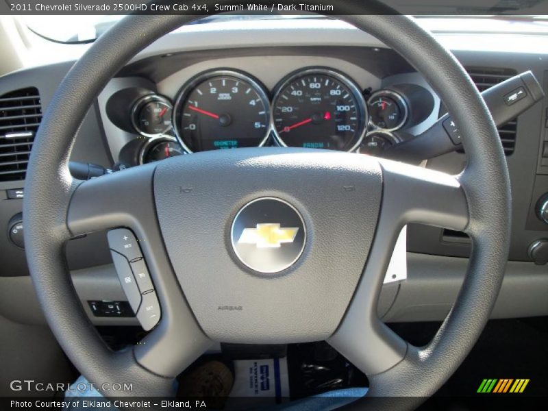 Summit White / Dark Titanium 2011 Chevrolet Silverado 2500HD Crew Cab 4x4