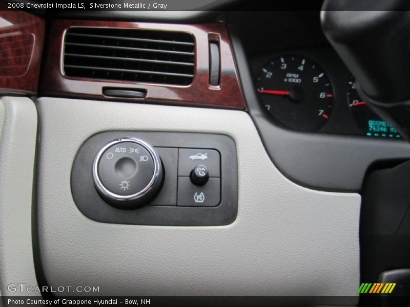 Silverstone Metallic / Gray 2008 Chevrolet Impala LS