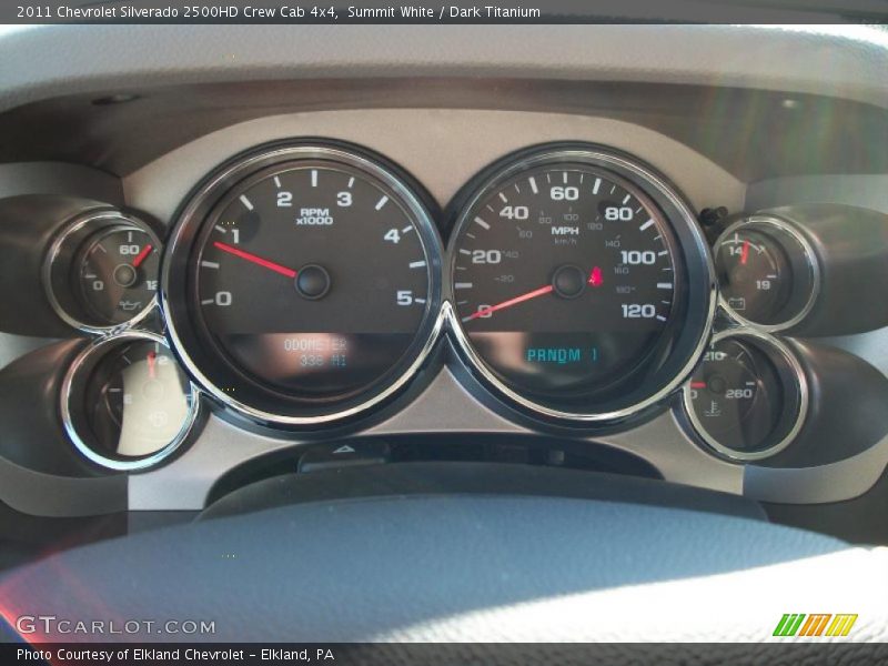 Summit White / Dark Titanium 2011 Chevrolet Silverado 2500HD Crew Cab 4x4