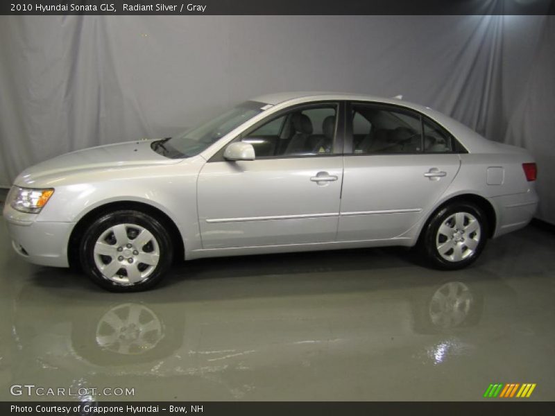 Radiant Silver / Gray 2010 Hyundai Sonata GLS