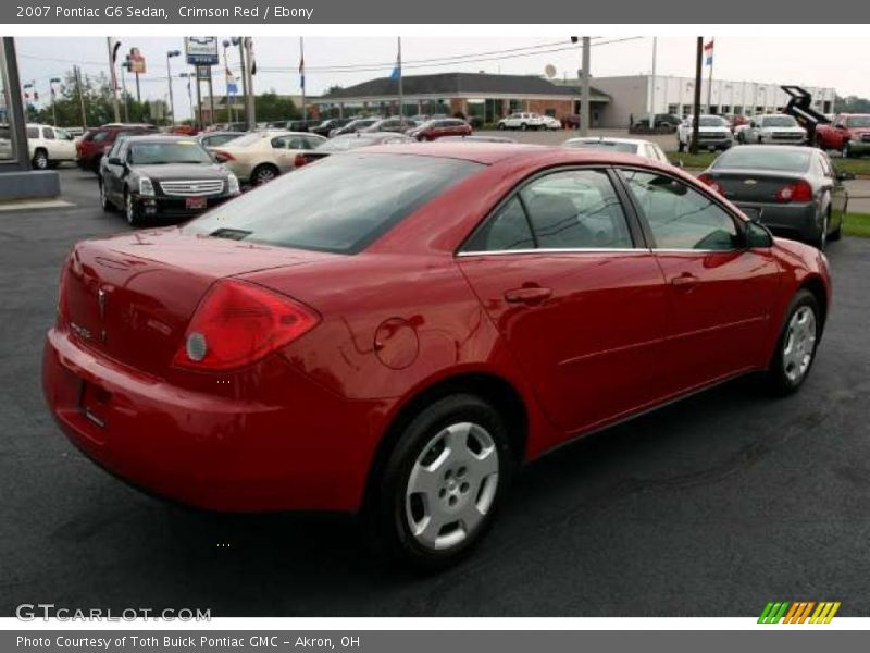 Crimson Red / Ebony 2007 Pontiac G6 Sedan