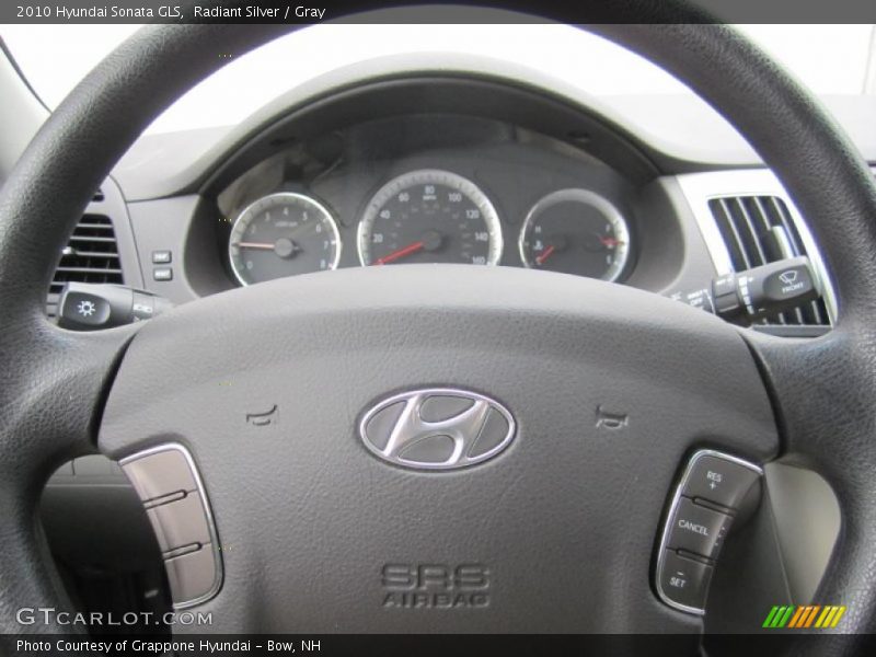 Radiant Silver / Gray 2010 Hyundai Sonata GLS