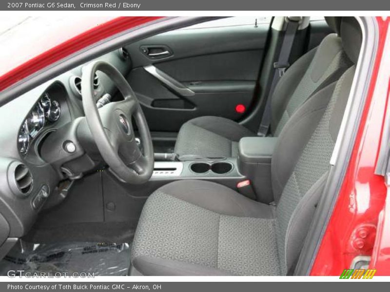 Crimson Red / Ebony 2007 Pontiac G6 Sedan