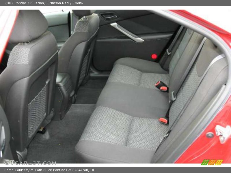 Crimson Red / Ebony 2007 Pontiac G6 Sedan