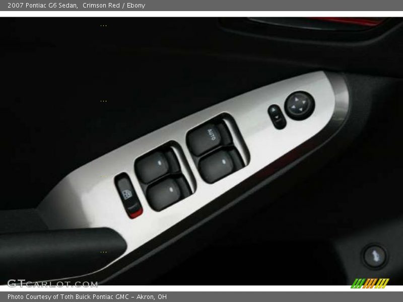Crimson Red / Ebony 2007 Pontiac G6 Sedan