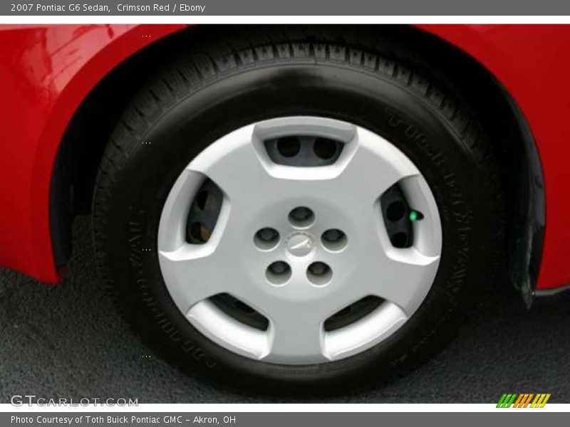 Crimson Red / Ebony 2007 Pontiac G6 Sedan