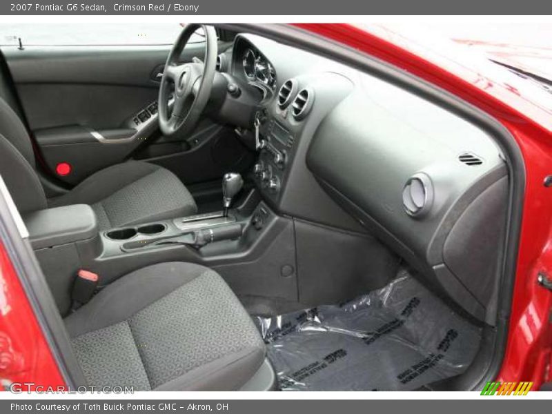 Crimson Red / Ebony 2007 Pontiac G6 Sedan