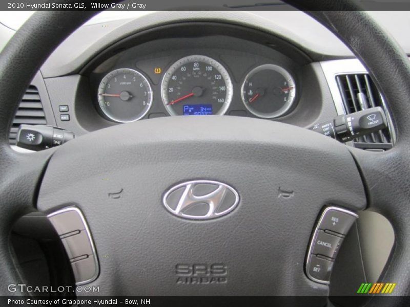 Willow Gray / Gray 2010 Hyundai Sonata GLS