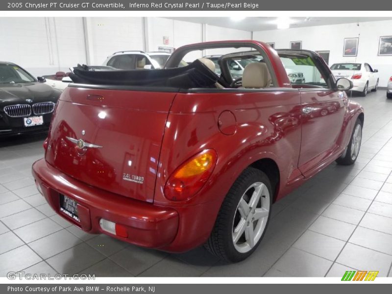 Inferno Red Crystal Pearl / Taupe/Pearl Beige 2005 Chrysler PT Cruiser GT Convertible