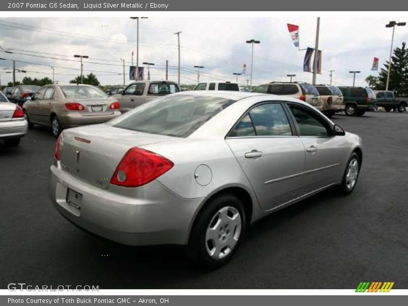 Liquid Silver Metallic / Ebony 2007 Pontiac G6 Sedan