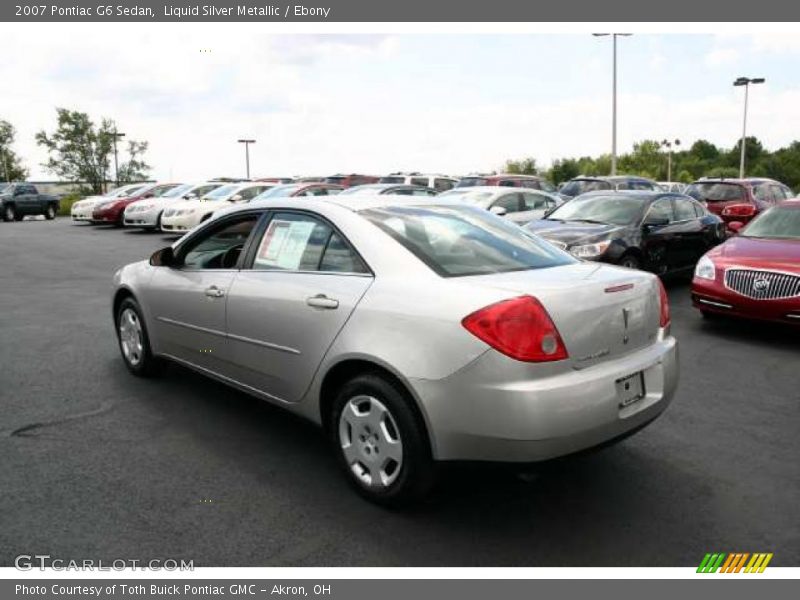 Liquid Silver Metallic / Ebony 2007 Pontiac G6 Sedan