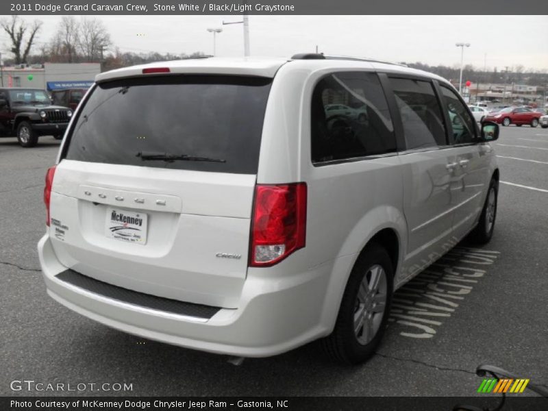 Stone White / Black/Light Graystone 2011 Dodge Grand Caravan Crew