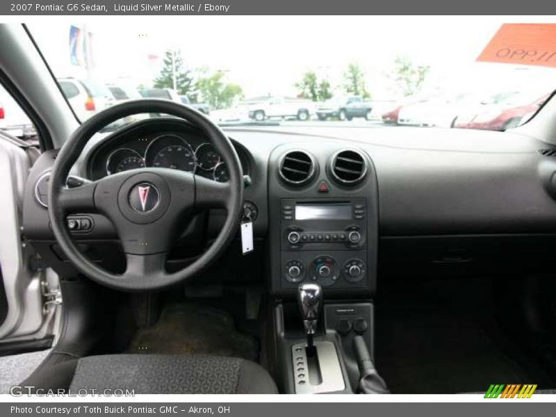 Liquid Silver Metallic / Ebony 2007 Pontiac G6 Sedan