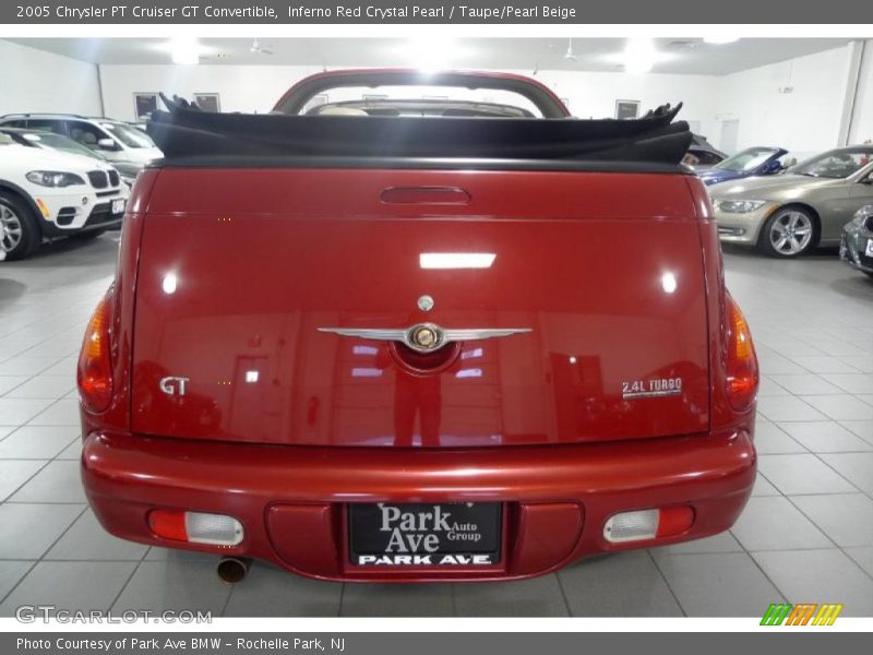 Inferno Red Crystal Pearl / Taupe/Pearl Beige 2005 Chrysler PT Cruiser GT Convertible