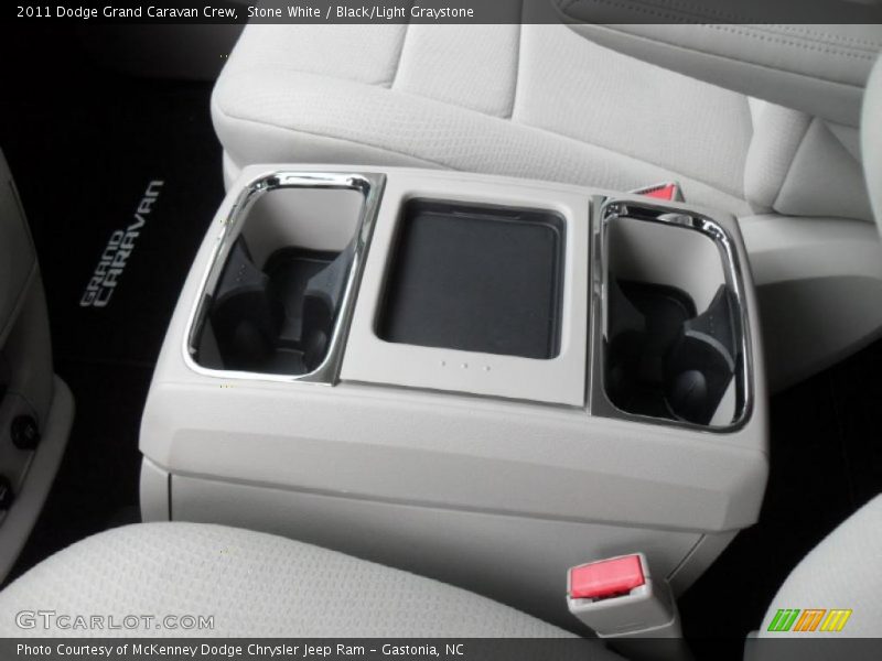 Stone White / Black/Light Graystone 2011 Dodge Grand Caravan Crew