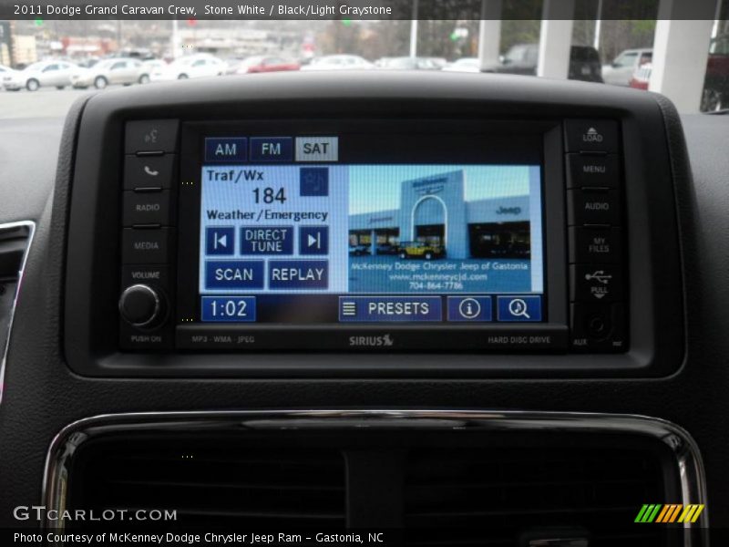 Stone White / Black/Light Graystone 2011 Dodge Grand Caravan Crew