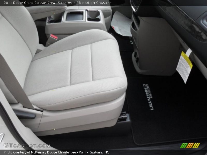  2011 Grand Caravan Crew Black/Light Graystone Interior