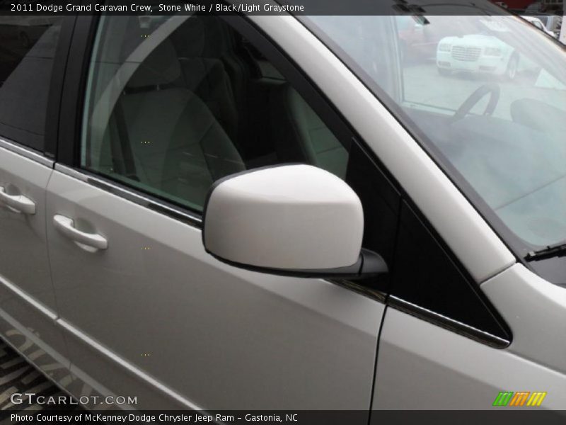 Stone White / Black/Light Graystone 2011 Dodge Grand Caravan Crew