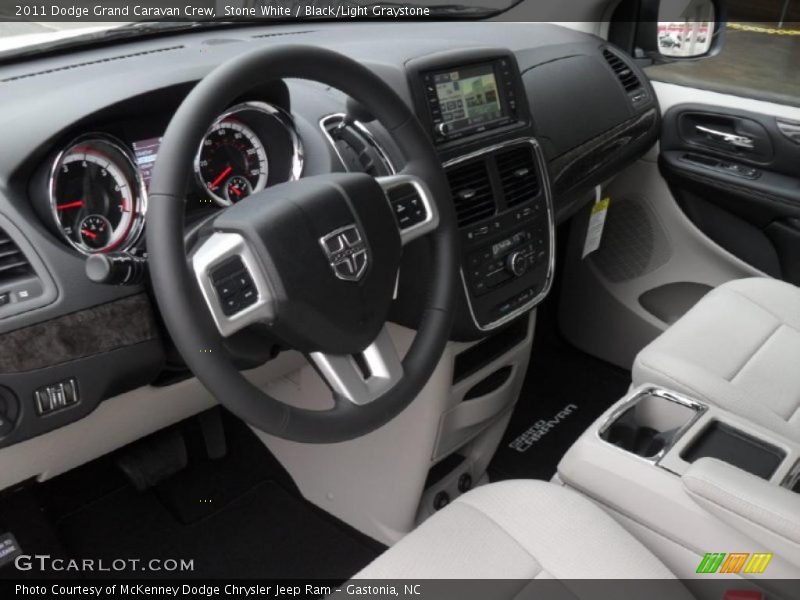 Black/Light Graystone Interior - 2011 Grand Caravan Crew 