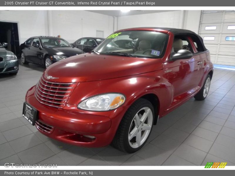 Inferno Red Crystal Pearl / Taupe/Pearl Beige 2005 Chrysler PT Cruiser GT Convertible
