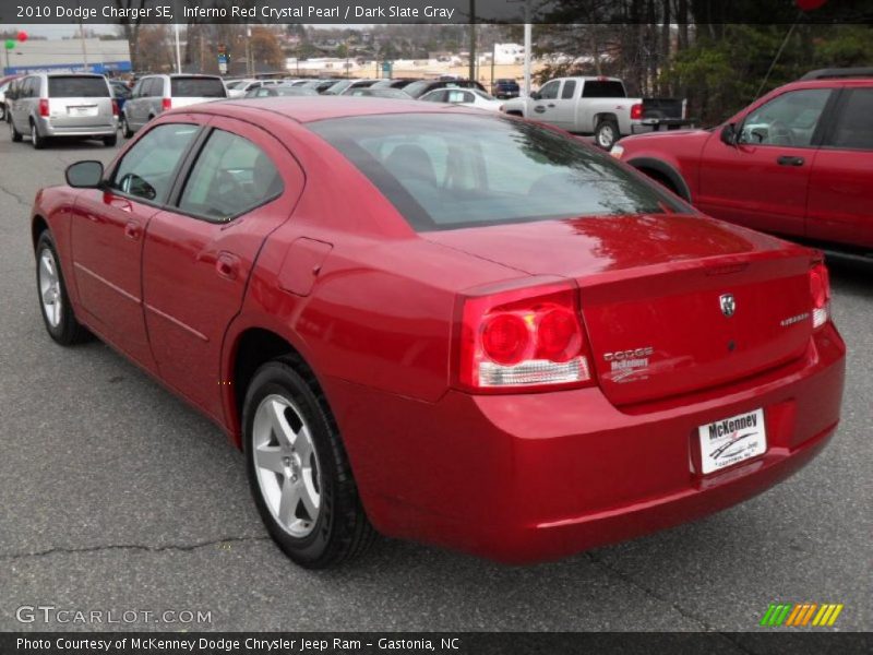 Inferno Red Crystal Pearl / Dark Slate Gray 2010 Dodge Charger SE