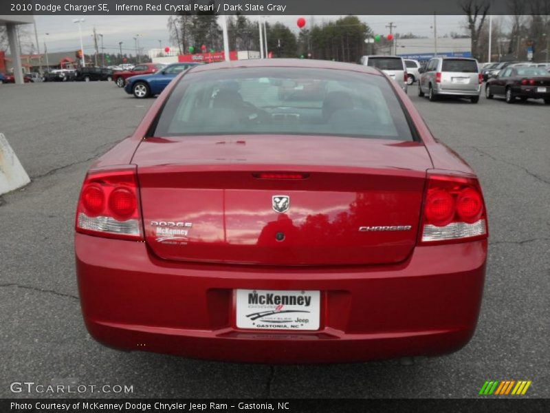Inferno Red Crystal Pearl / Dark Slate Gray 2010 Dodge Charger SE