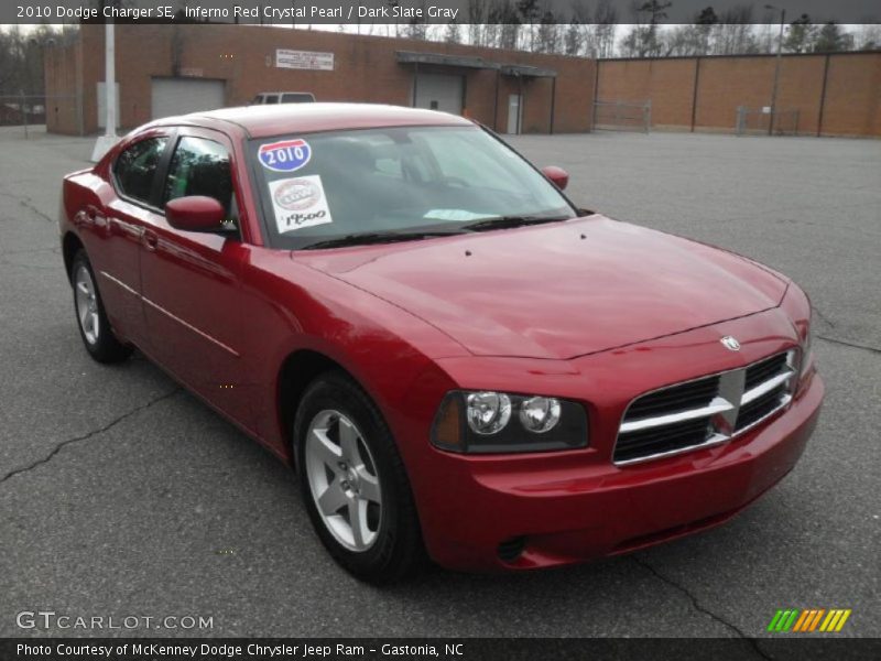 Inferno Red Crystal Pearl / Dark Slate Gray 2010 Dodge Charger SE