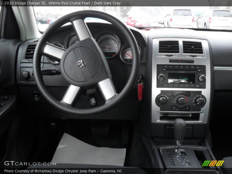 Inferno Red Crystal Pearl / Dark Slate Gray 2010 Dodge Charger SE