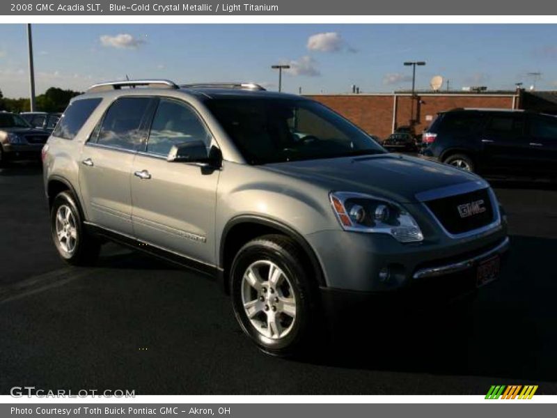 Blue-Gold Crystal Metallic / Light Titanium 2008 GMC Acadia SLT