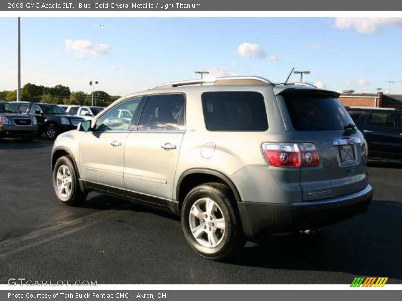 Blue-Gold Crystal Metallic / Light Titanium 2008 GMC Acadia SLT