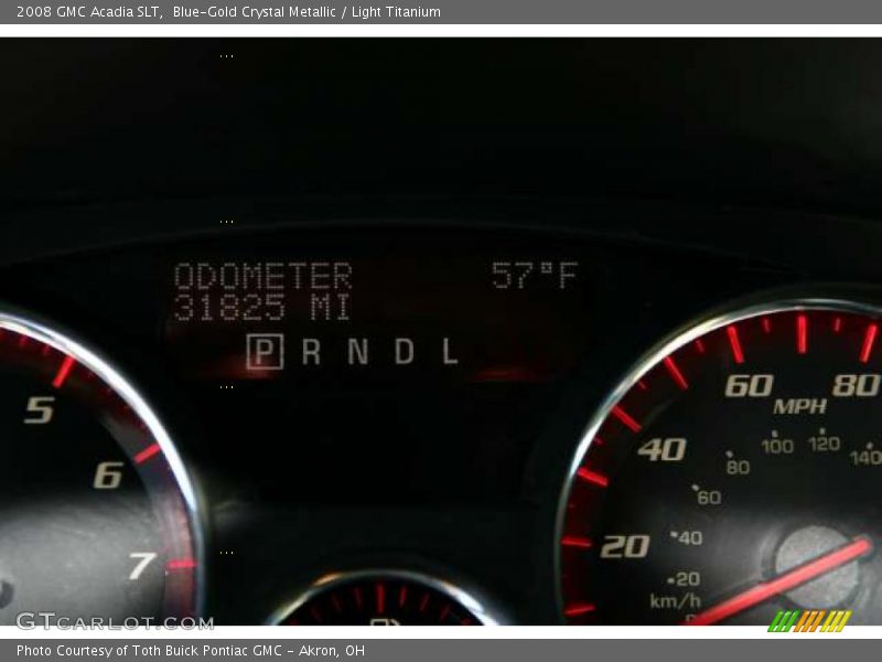 Blue-Gold Crystal Metallic / Light Titanium 2008 GMC Acadia SLT