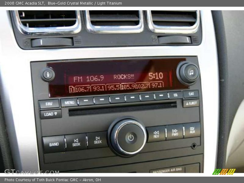 Blue-Gold Crystal Metallic / Light Titanium 2008 GMC Acadia SLT