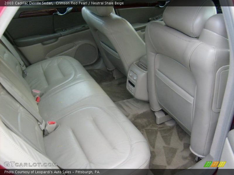 Crimson Red Pearl / Neutral Shale Beige 2003 Cadillac DeVille Sedan