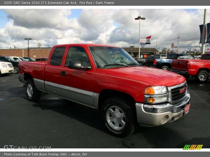 Fire Red / Dark Pewter 2005 GMC Sierra 1500 Z71 Extended Cab 4x4