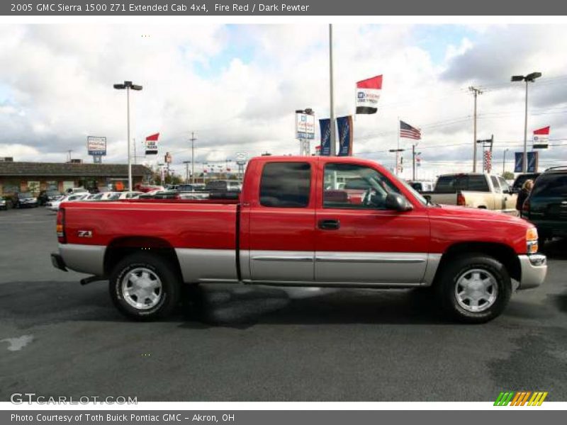 Fire Red / Dark Pewter 2005 GMC Sierra 1500 Z71 Extended Cab 4x4