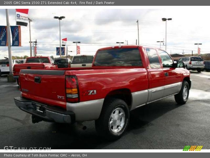 Fire Red / Dark Pewter 2005 GMC Sierra 1500 Z71 Extended Cab 4x4